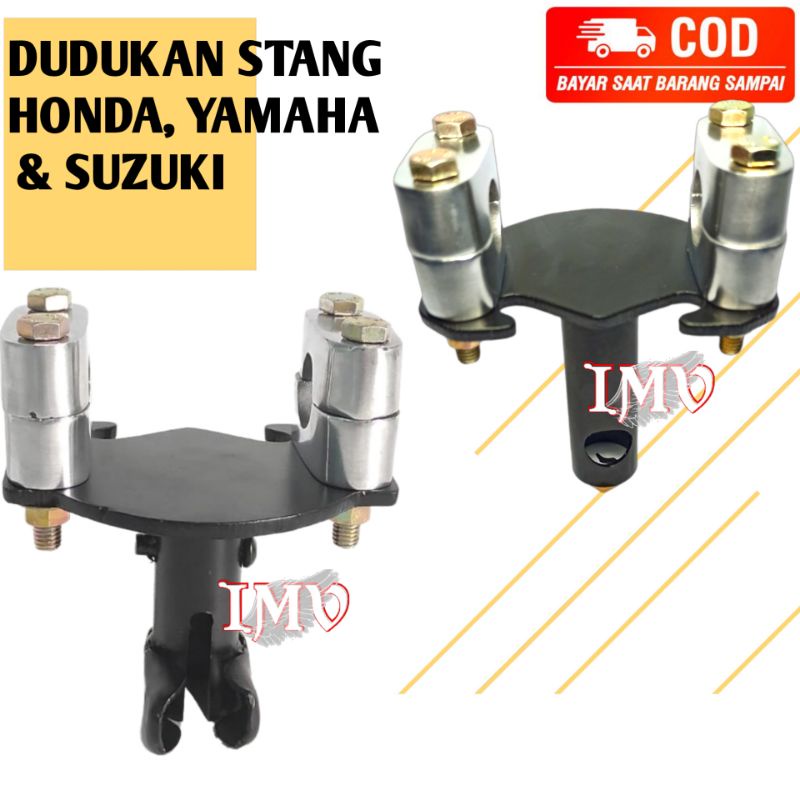 Dudukan Stang Matic Bebek Universal Honda Yamaha Dan Suzuki Stang Trondol | Adaptor Stang Honda Yama