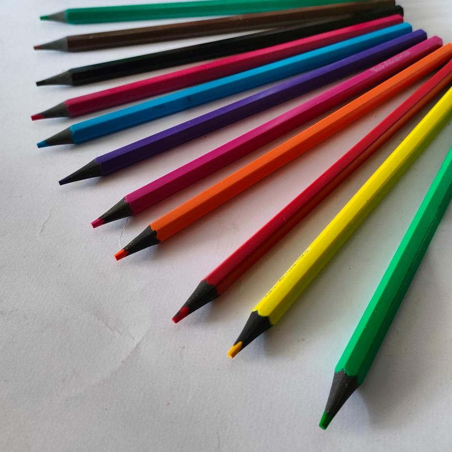 

ユ SATU SET ( 12 WARNA ) Colour Pencil Pensil Warna Vanco CP - 399 12 Warna Panjang ㅐ