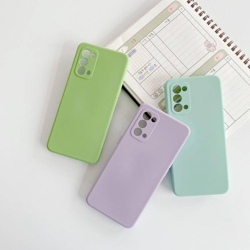 Untuk OPPO A11s A32 A52 A53 A54 A55 A56 4G 5G Casing Silikon Cair Untuk OPPO Find X3 Lite Neo