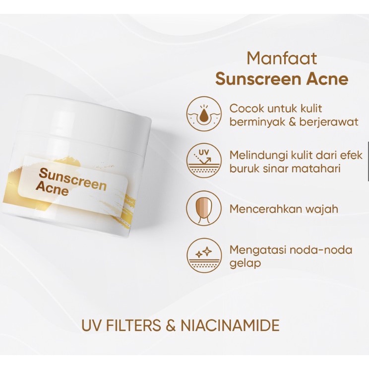 Suncreen Acne Glossy Face Beauty