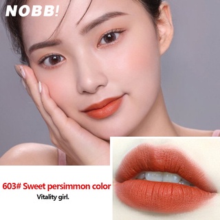 (COD) NOBB - Luxury Velvet Lip Cream Carved Pattern Matte Lasting Moisturizing |  Lipstick, N2301