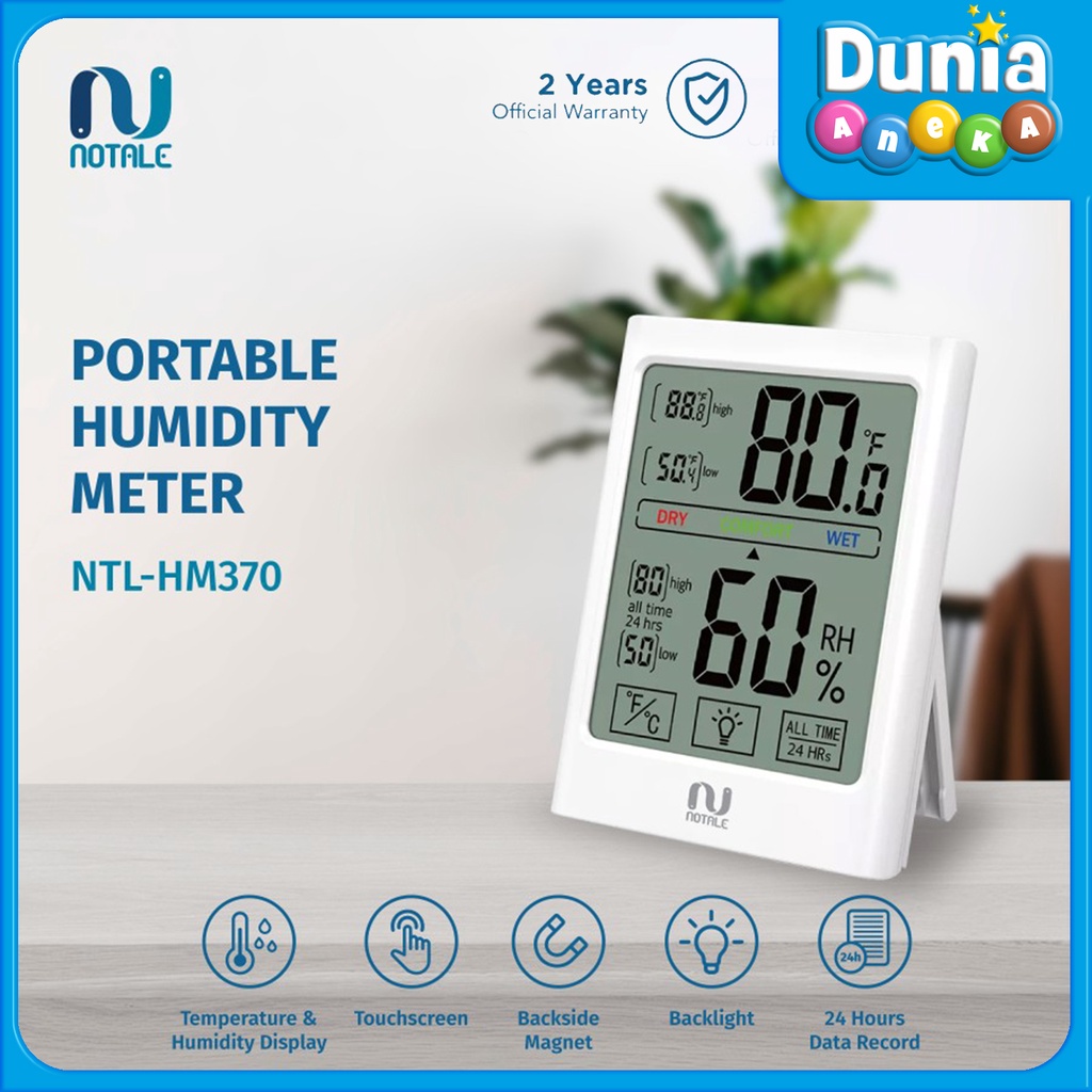 NOTALE HYGROMETER THERMOMETER HUMIDITY METER ALAT UKUR KELEMBAPAN SUHU