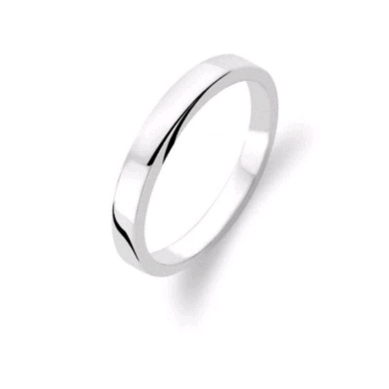 Cincin Titanium/Couple Polos Mini PUTIH