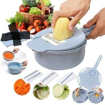 Pemotong Sayur 9 In 1 Multifunction Cutter Pemotong Parutan Buah Sayur