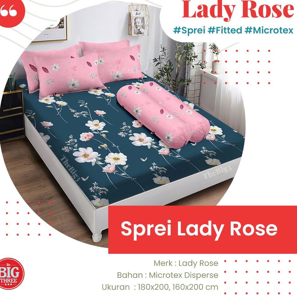 "ENR.21De22ᶠ" Lady Rose Sprei 180x200 / 160x200 motif Aldo Felix Alex Manda Martin Maudy Inara Sailo
