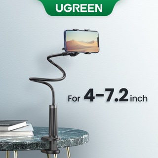 UGREEN Gooseneck Phone Holder Lazy Long Arm Bed Stand Flexible Mobile Desk Mount Clamp Clip Holder For Phone