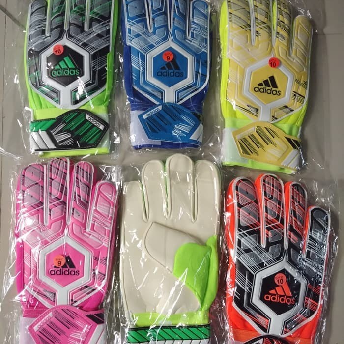 Sarung Tangan Kiper Bola Adidas New Model (Fingersave) Tulang Murah