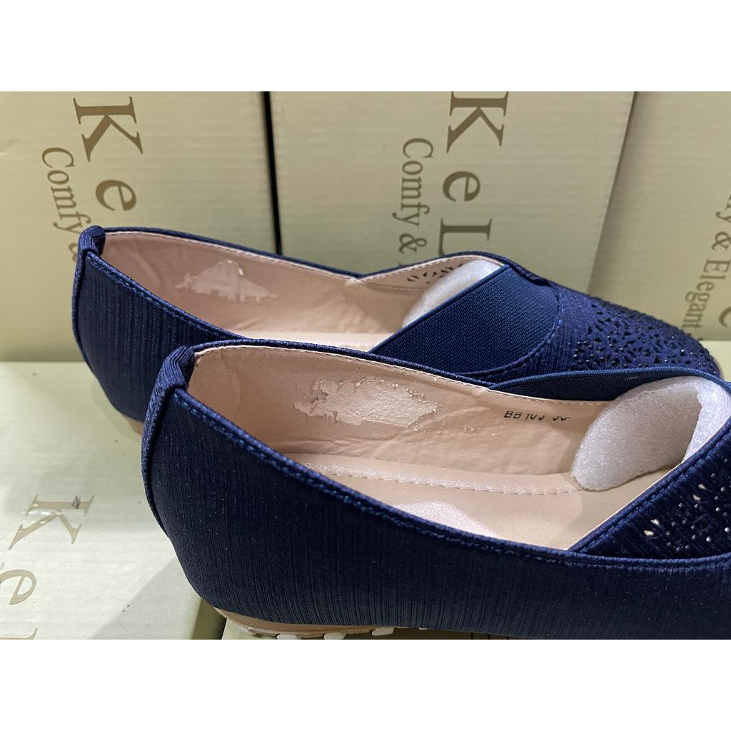 (GRATIS ALAS KAKI) NICOLE SEPATU FLAT SHOES WANITA  KELSEY BB103