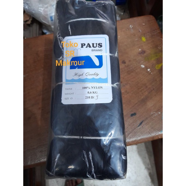 Benang nilon Benang nylon hitam paus brand 0.6 kg
