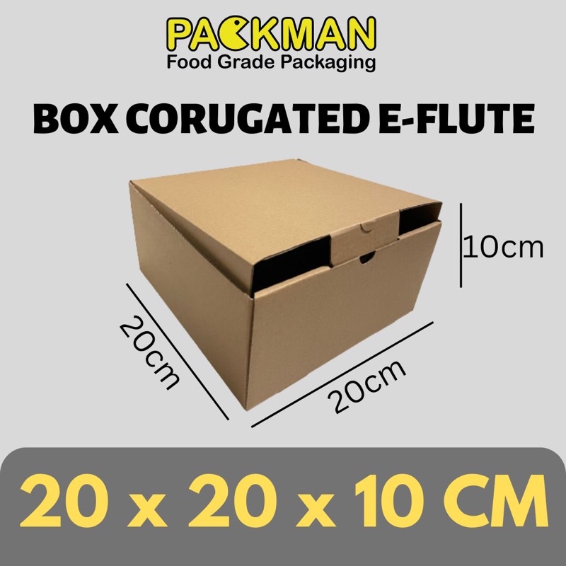 

KARDUS 20x20x10 cm / BOX KARTON CORUGATED DIECUT E-FLUTE / AKSESORIS HAMPERS PACKING ONLINE