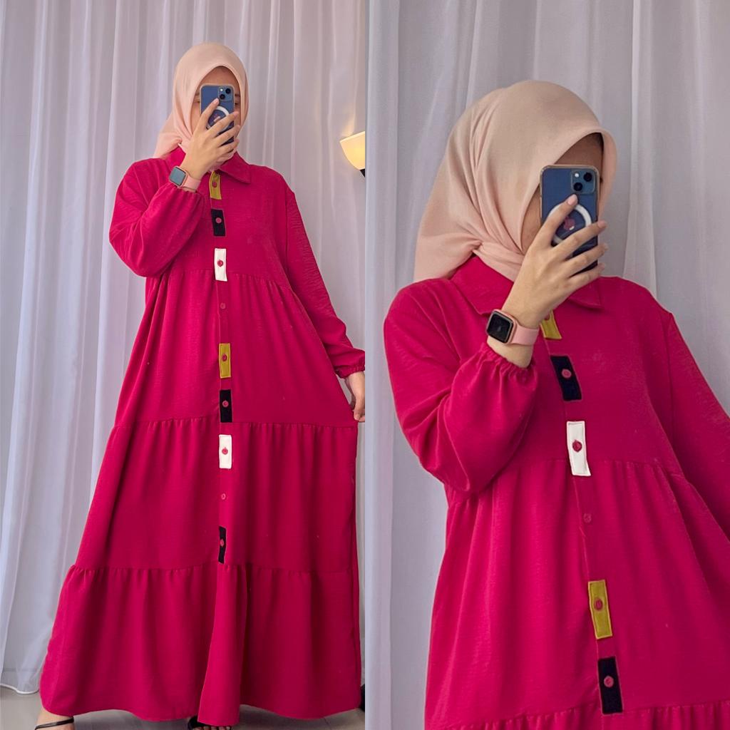 GAMIS SENA | GAMIS KRINKLE TERBARU | GAMIS KRINKLE MODE KEKINIAN | GAMIS CRINKLE PREMIUM TERBARU 2022-2023 | OOTD FASHION MUSLIM | COD NUSANTARA | IZDIHAAR OLSHOP