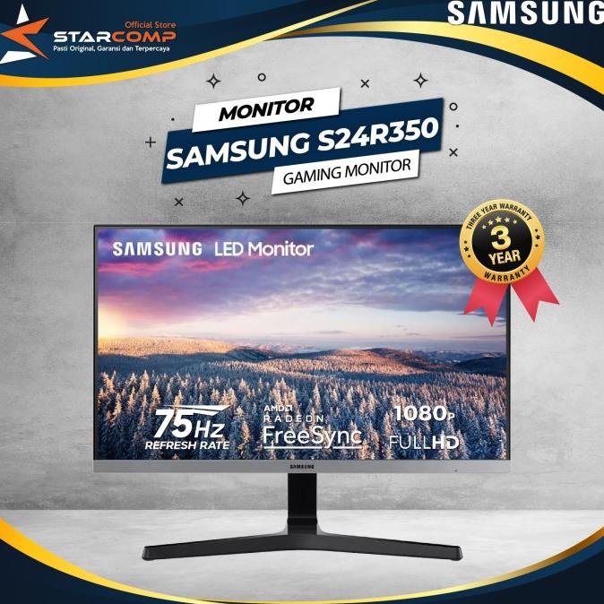 Jual Monitor Led Samsung S24R350 24" Ips 75Hz Hdmi Vga Freesync Non Cod ...