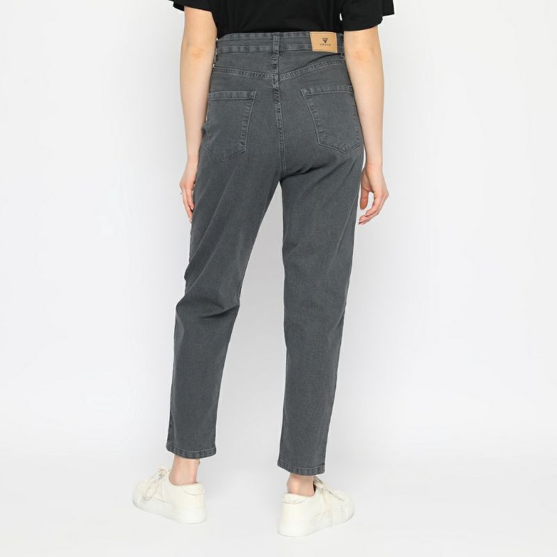 [preloved] HW Boyfriend Jeans Elsie Retro Grey 'FICHINO"