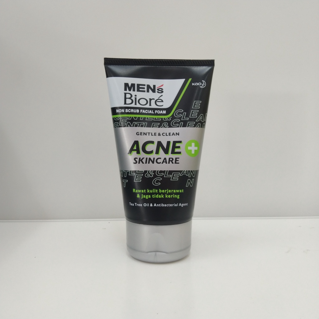 Mens biore facial foam acne skincare 100gr