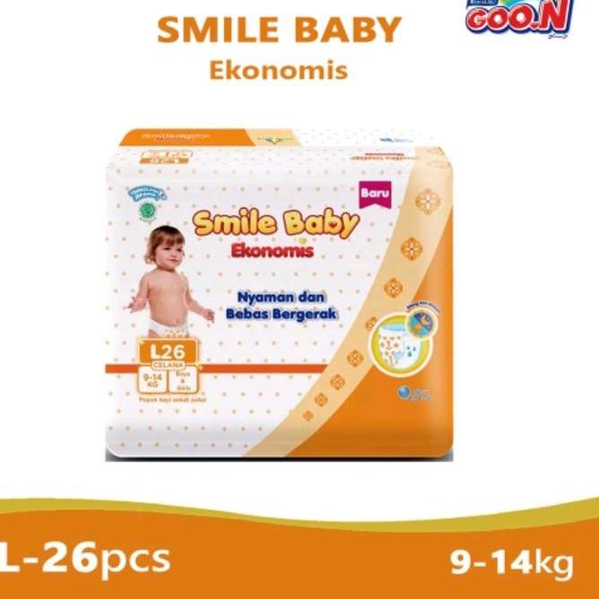 Langsung Kirim Goo.n Smile Baby Ekonomis ( M42 + 4 , L36 + 4 , XL34 + 4 ) Pants / Goon Jumbo ( M-42,
