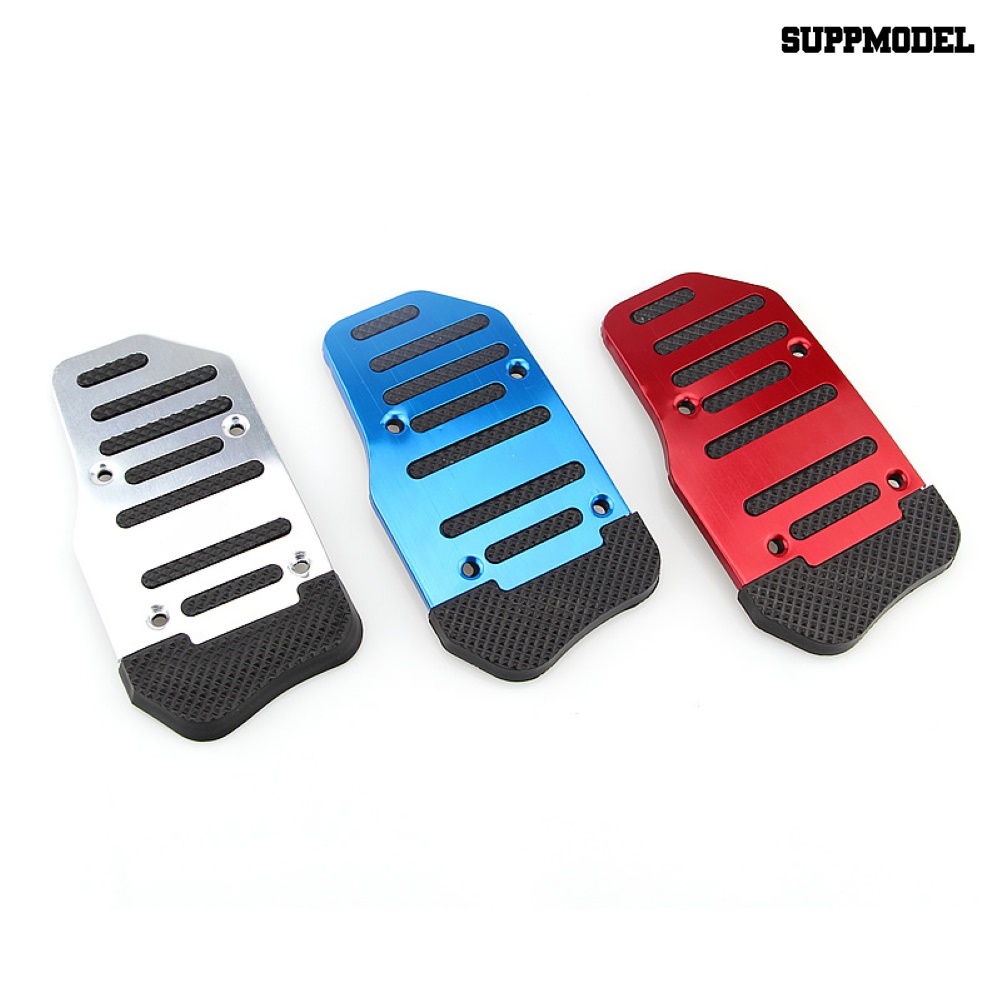 [Auto] 2pcs/3pcs Mobil Kendaraan Otomatis Manual Akselerator Rem Pedal Kaki Logam Set