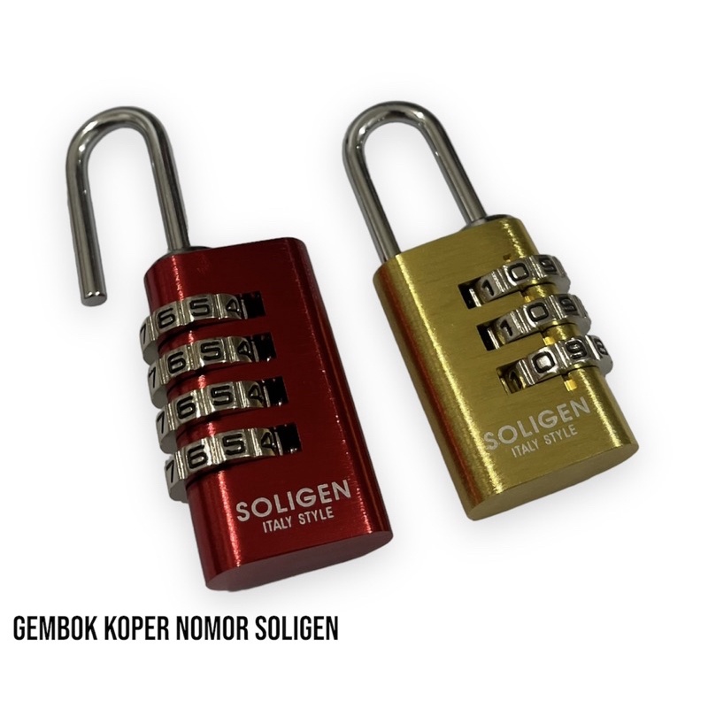 Gembok password 3 digit 20mm soligen