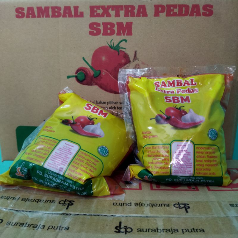 1 Dus Saus Sambal Extra Pedas SBM