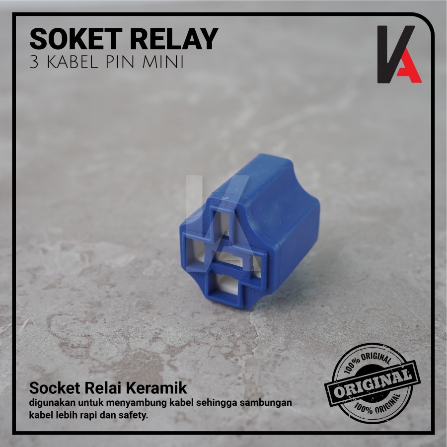 RUMAH RELAY KERAMIK / SOKET RELAY KERAMIK / KERAMIK KOSONGAN / 5 PIN