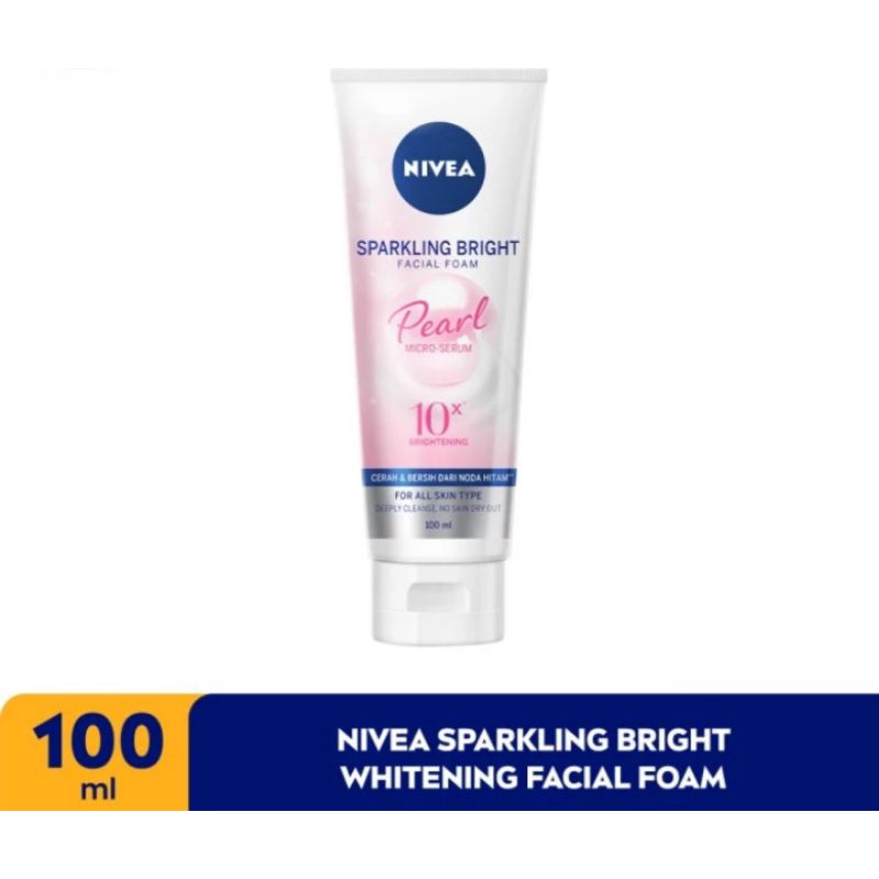 NIVEA Sparkling Bright Whitening Facial Foam - 100 ml