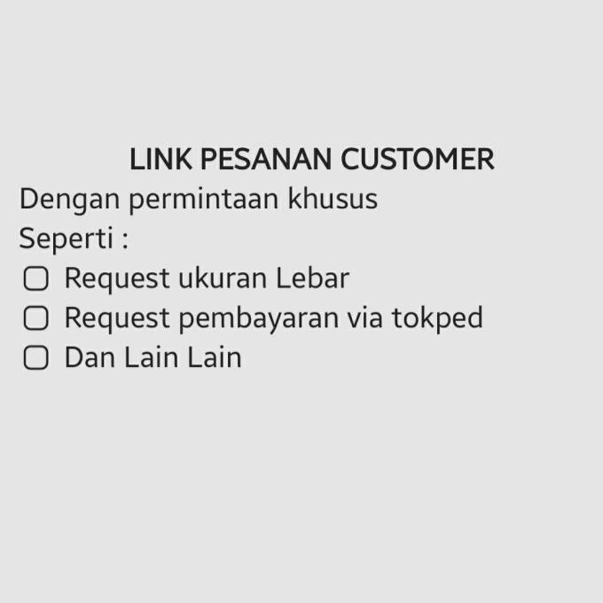 

[ COD ] Barang Pesanan Customer