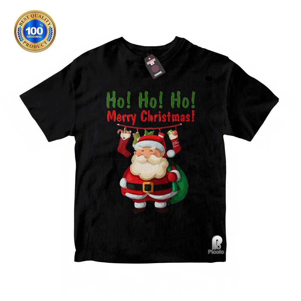 BAJU ANAK KAOS ATASAN ANAK SPESIAL NATAL MERRY CHRISTMAS Unisex Bahan COTTUN (Free Nama)
