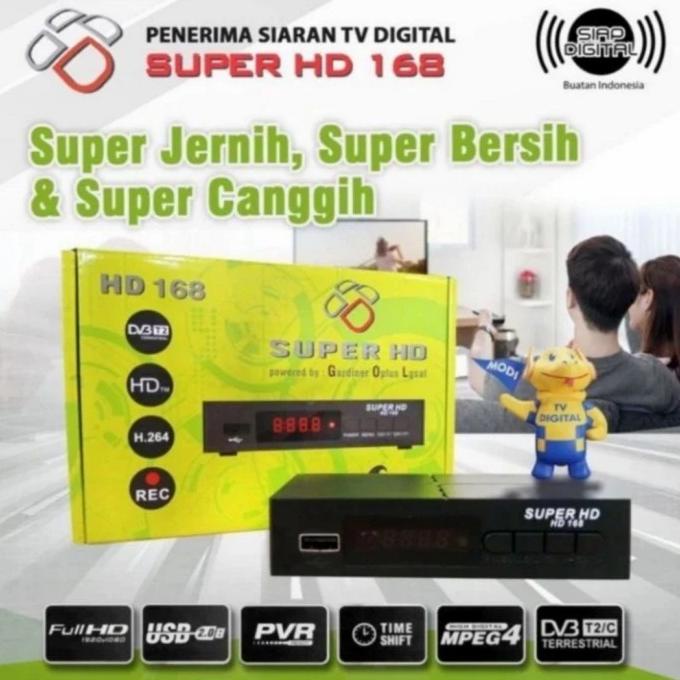 Set Top Box TV Digital OPTUS SUPER HD 168 STB DVB T2 Siaran TV Digital