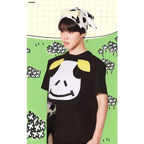 HANDMADE COW BUCKET HAT/JIMIN BTS HAT/JIMIN/ARMY/AESTHETIC ESTETIK/KAWAI STYLE/SANRIO/CROCHET BUCKET