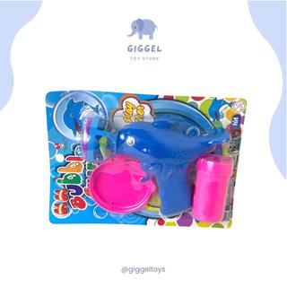 [ Giggel ] BUBBLE GUN DOLPHIN / Mainan Anak Tembak Bubble Gun Dolphin 5 Mata Gelembung Air Sabun SNI bubble dolphin 5 mata