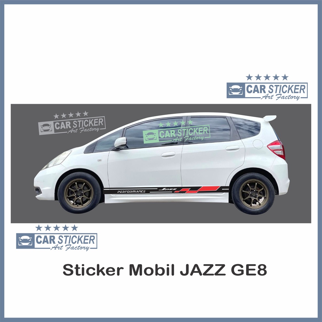 JAZZGE806 sticker mobil honda jazz minimalis sticker variasi mobil honda jazz sticker honda jazz ge8