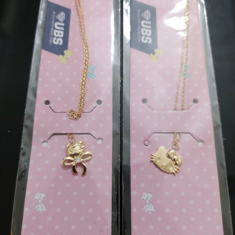 Kalung hello kitty anak remaja dan dewasa UBS kadar 8K 375