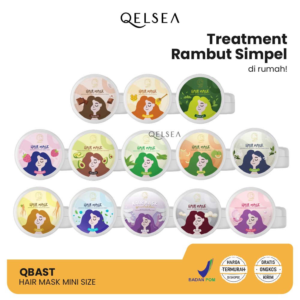 [MINI SIZE] Hair Mask Qbast 50 gram 13 varian Masker Rambut