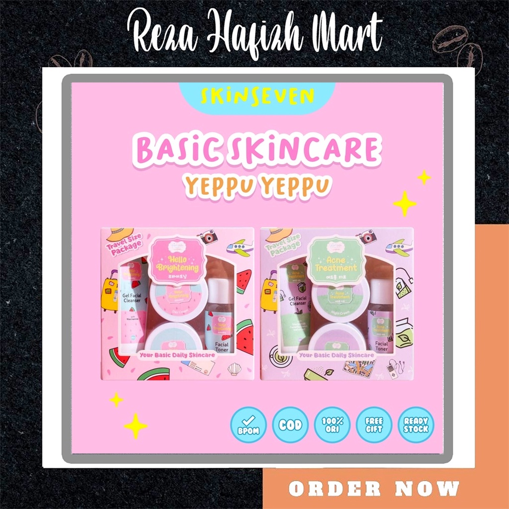 YEPPU-YEPPU BY KIYOWO SKINCARE TRAVEL SIZE PACKAGE BPOM / YEPPU YEPPU npom