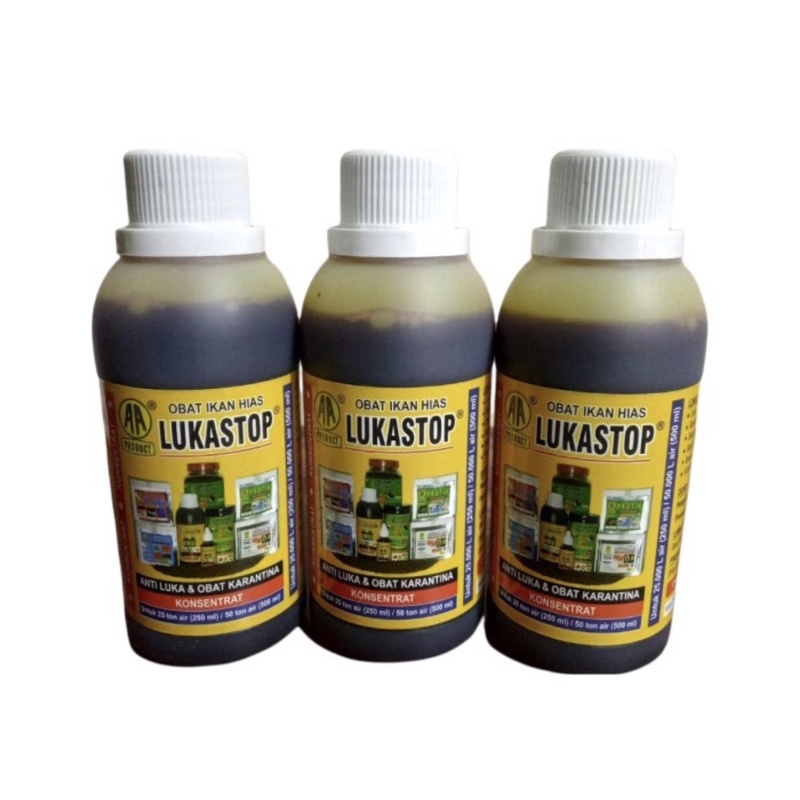 LUKASTOP 250ML OBAT LUKA IKAN LUKA STOP