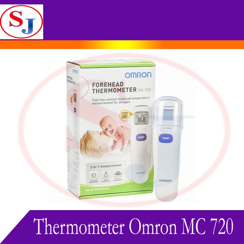 FOREHEAD THERMOMETER INFRARED NON CONTACT DIGITAL OMRON MC 720