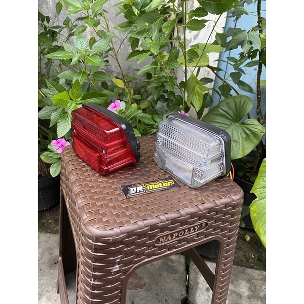 Stoplamp gl100 Lampu stopan belakang GL100 GL CEPEK mika merah dan mika putih