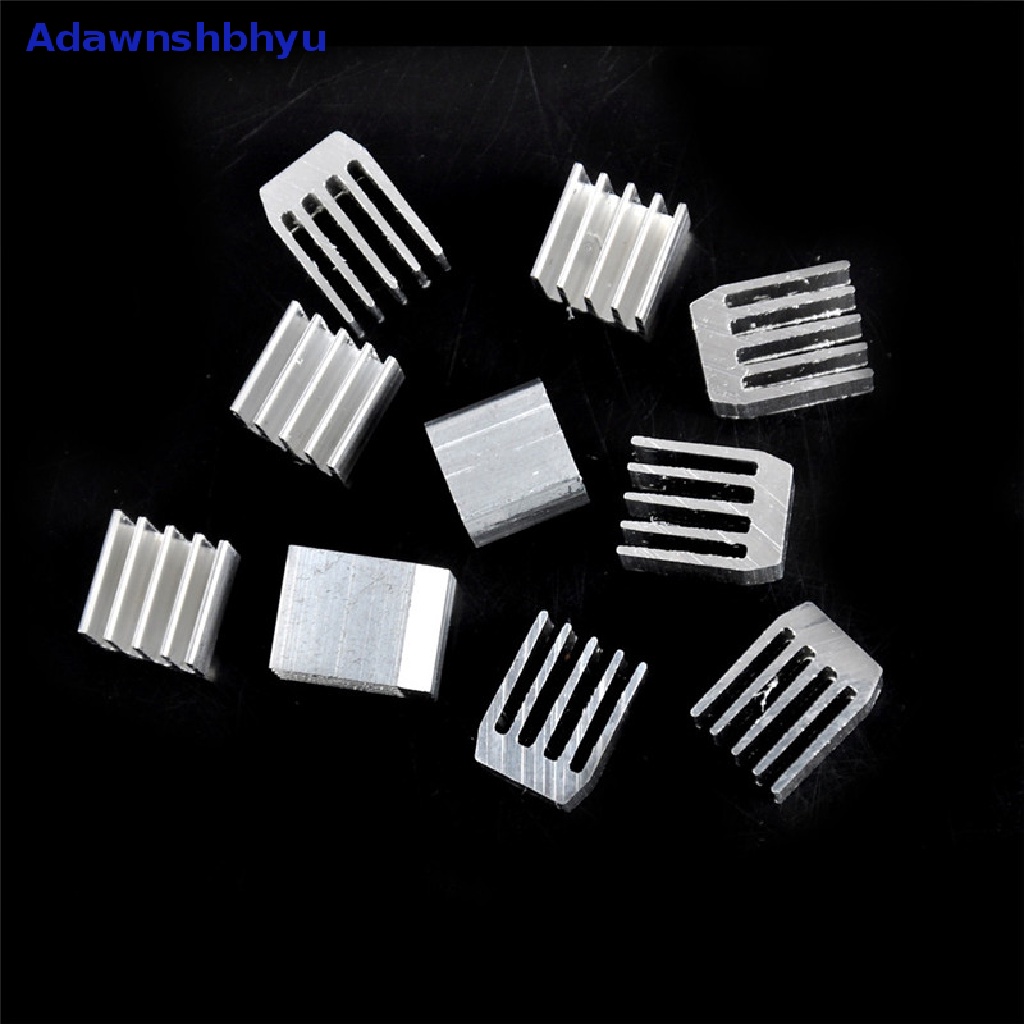 Adhyu 10pcs Pendingin Aluminium 9x9x12MM Heat Sink RAM Radiator Heatsink Cooler ID