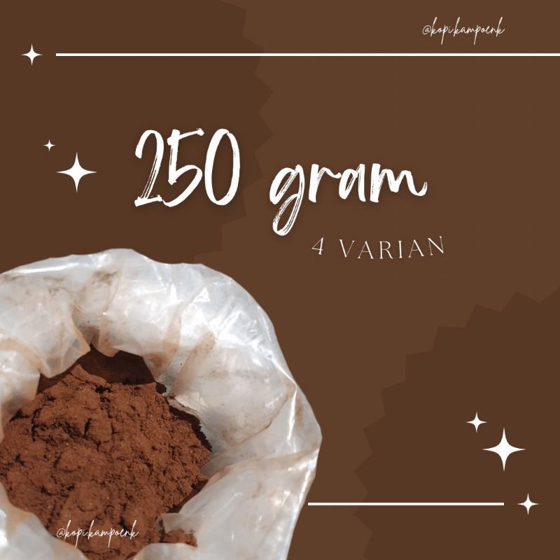 

250GR KOPI KAMPUNG TORAJA ACEH GAYO LAMPUNG BANGKA