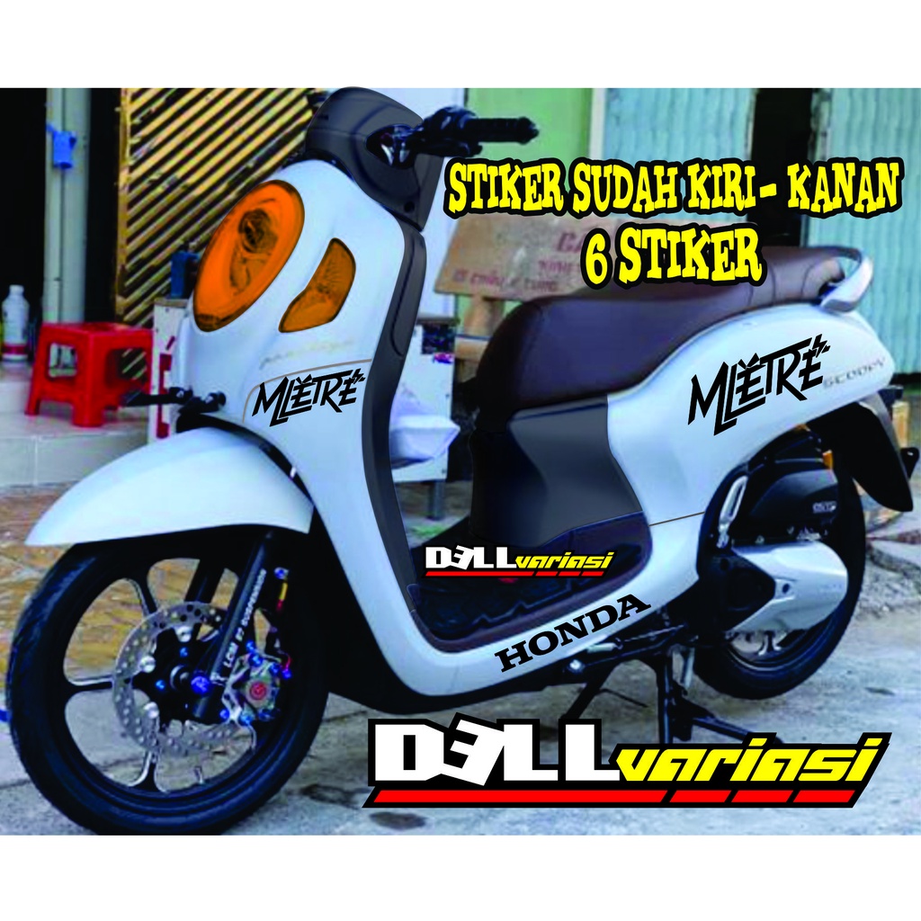 Sticker Striping Scoopy / cutting stiker scoopy / MLETRE / STIKER MOTOR TERBARU