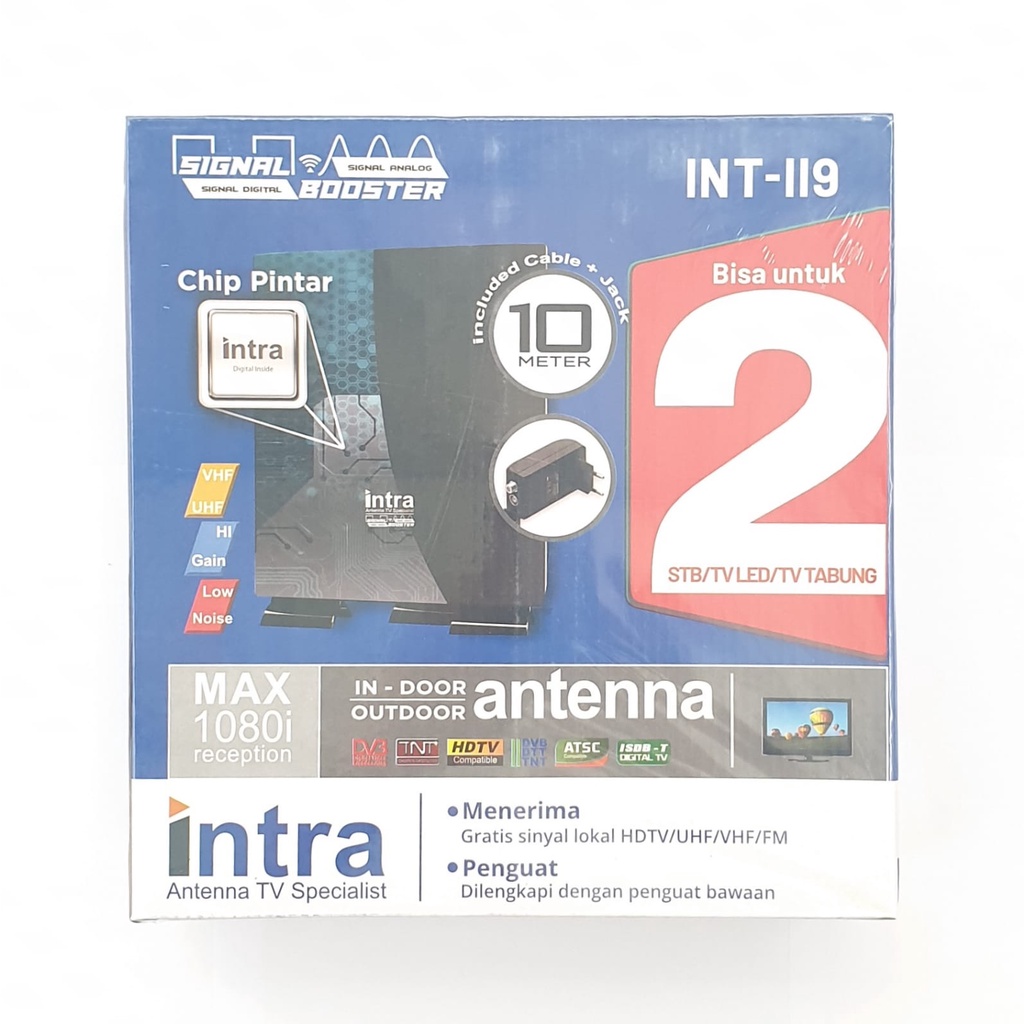 Intra INT-119 Antenna TV Digital Indoor Outdoor / Antena Anten Outdoor Indoor