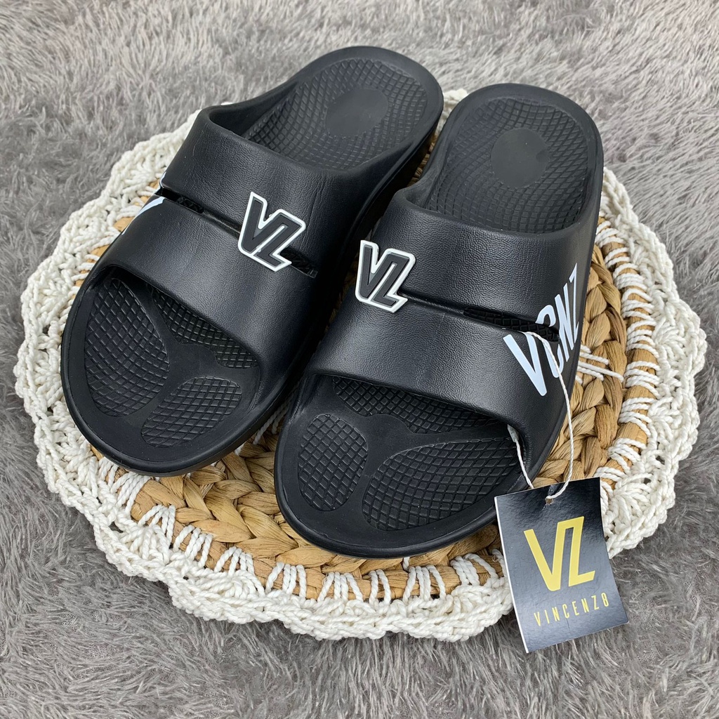 Sandal Slide Pria Extralight Phylon Anti Slip Sandal Cowok Selop Terbaru Sandal Pria VINCENZ8 Slip On Terbaru