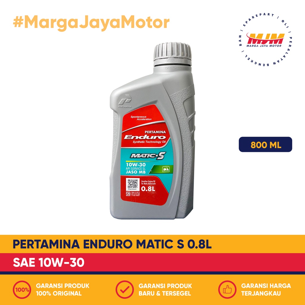 Enduro Matic S 10W/30 800ml Pertamina Oil 0.8L