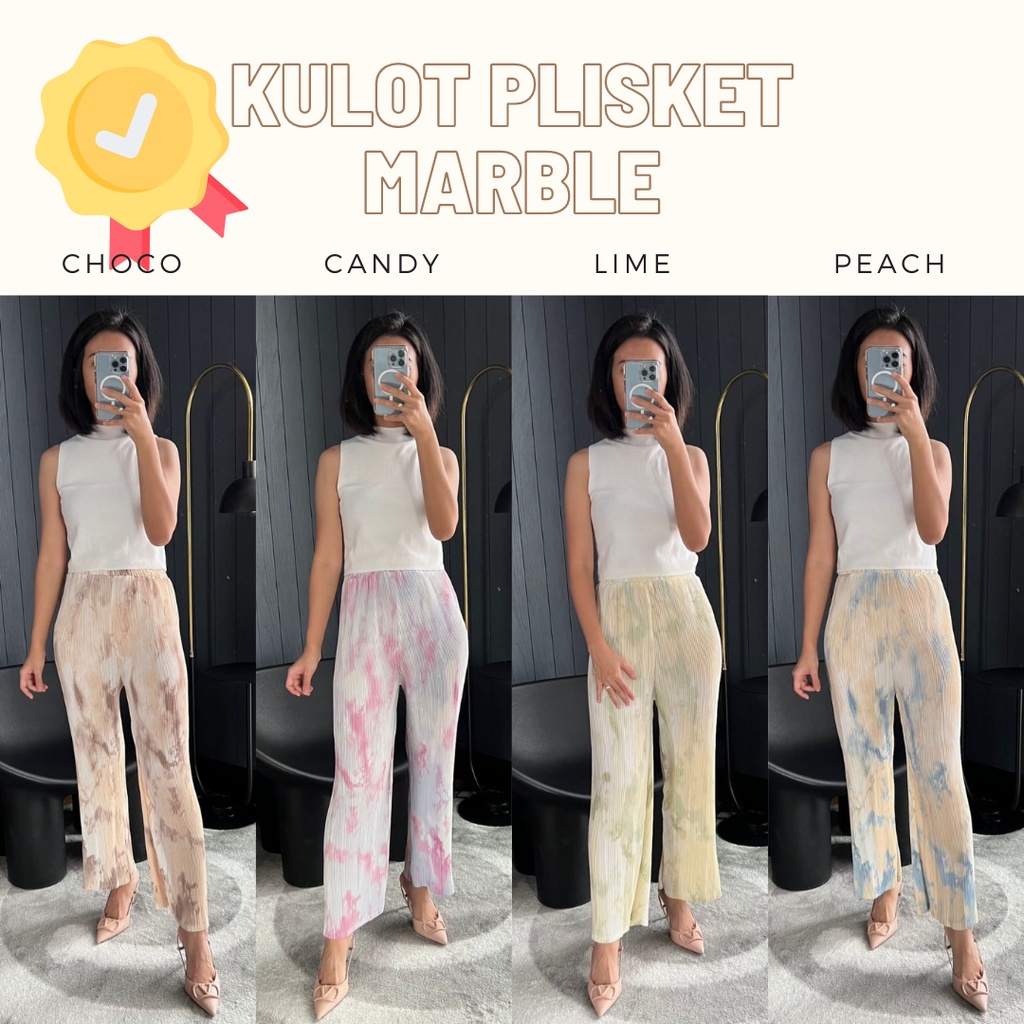MBL Kulot Motif Plisket Bangkok / Pleated Pants