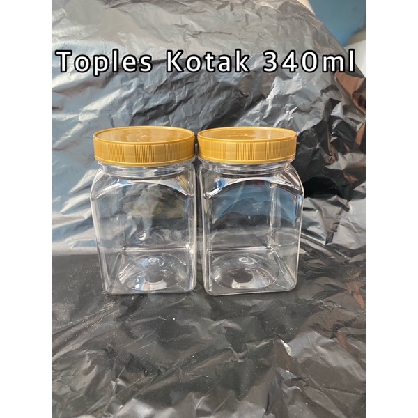 Jual Toples Kotak Ml Toples Jar Plastik Ml Kotak Tutup Gold Shopee Indonesia