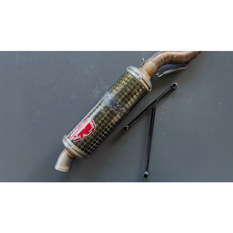 Knalpot Vespa R9 Aragon Carbon (rare)