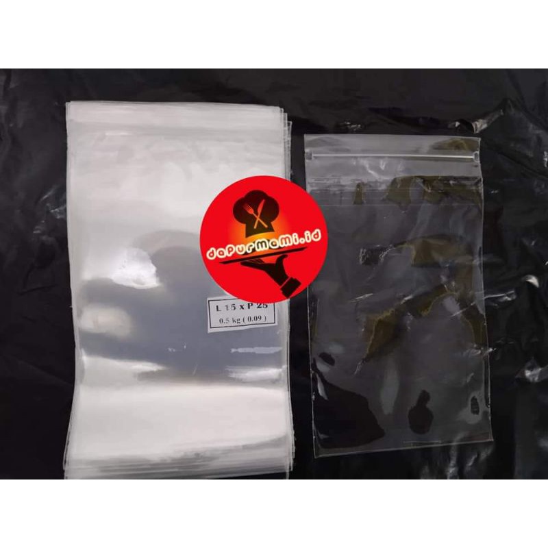 PLASTIK PP KLIP TEBAL 90 MICRON PP ZIPLOCK ZIPPER KEMASAN SNACK