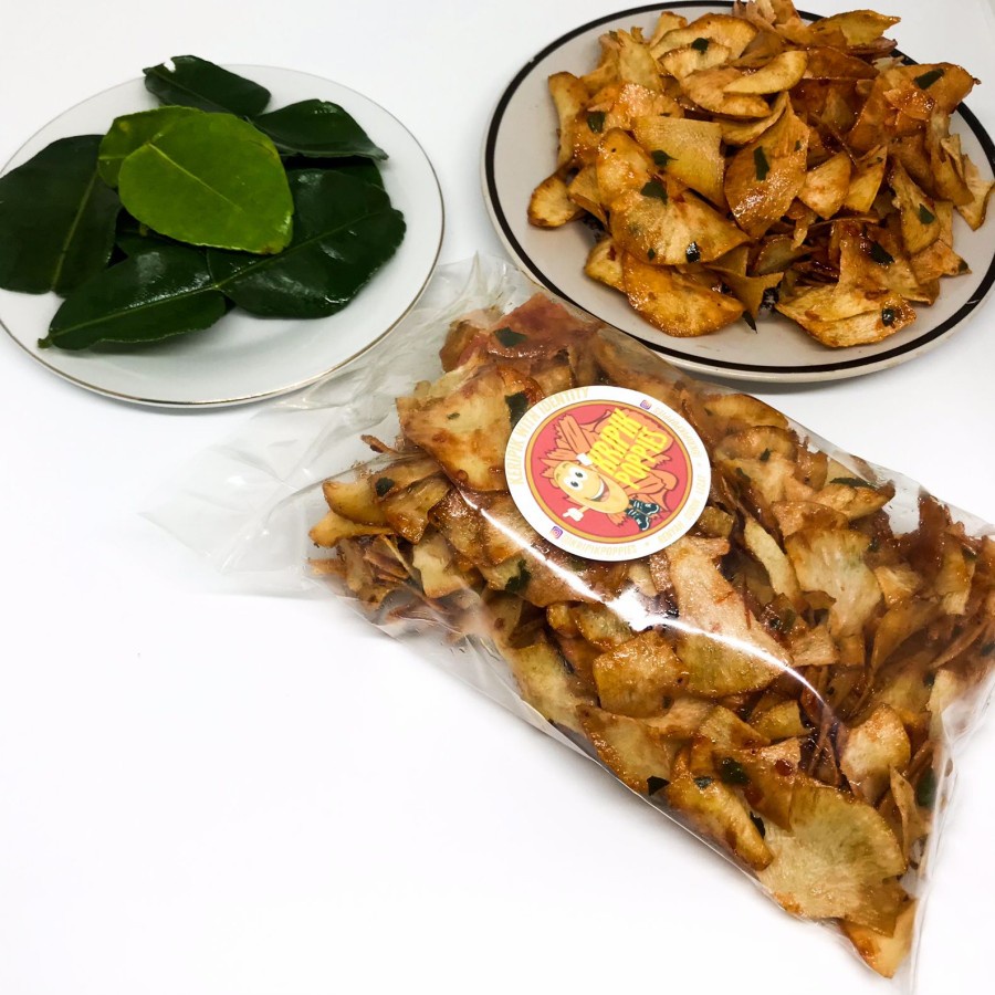 

Keripik / snack SINGKONG BALADO PEDAS MANIS DENGAN DAUN JERUK 180gr