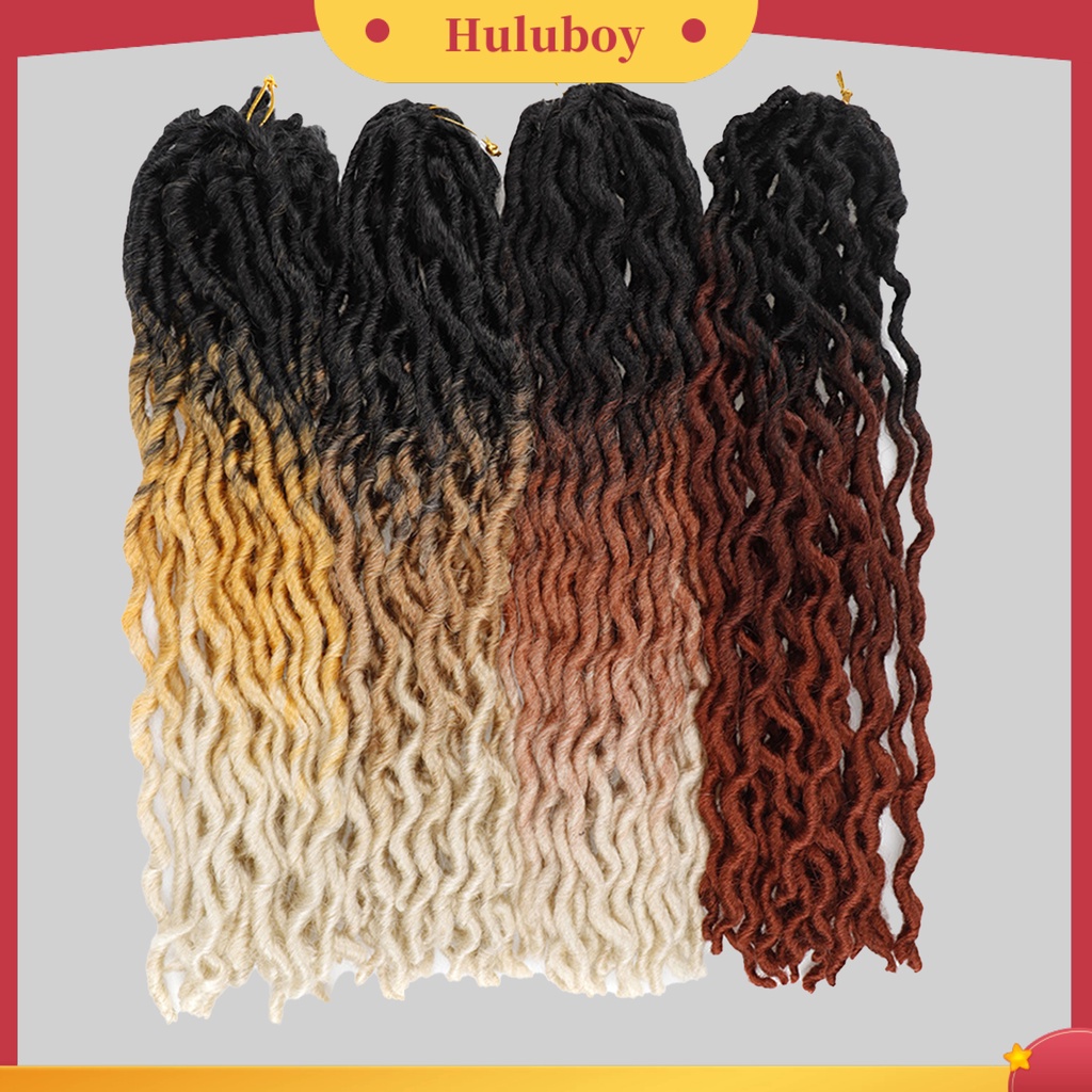 Wig Rambut Kepang Keriting Gimbal Tebal Warna Hitam Untuk Wanita