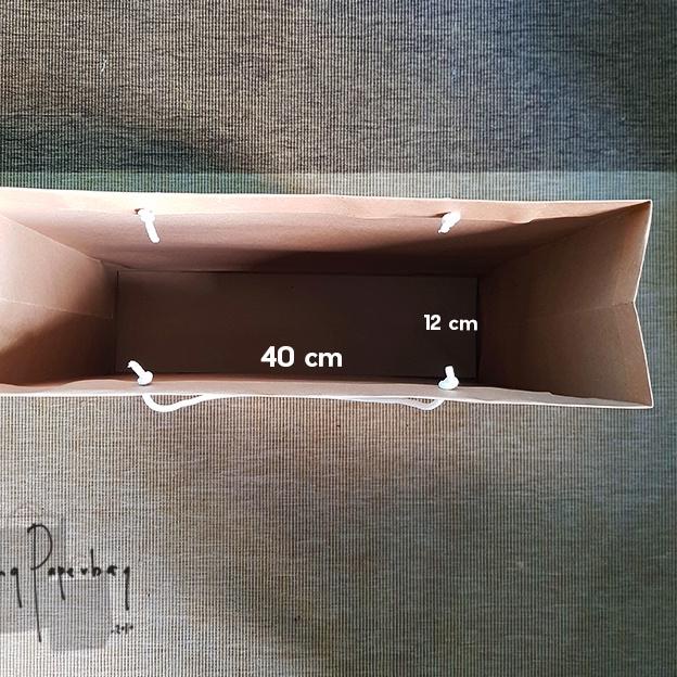 

Trend Paper Bag / Tas Kertas / Shopping Bag Kraft Coklat Polos BIG 40x12x42 (1 lusin)^^