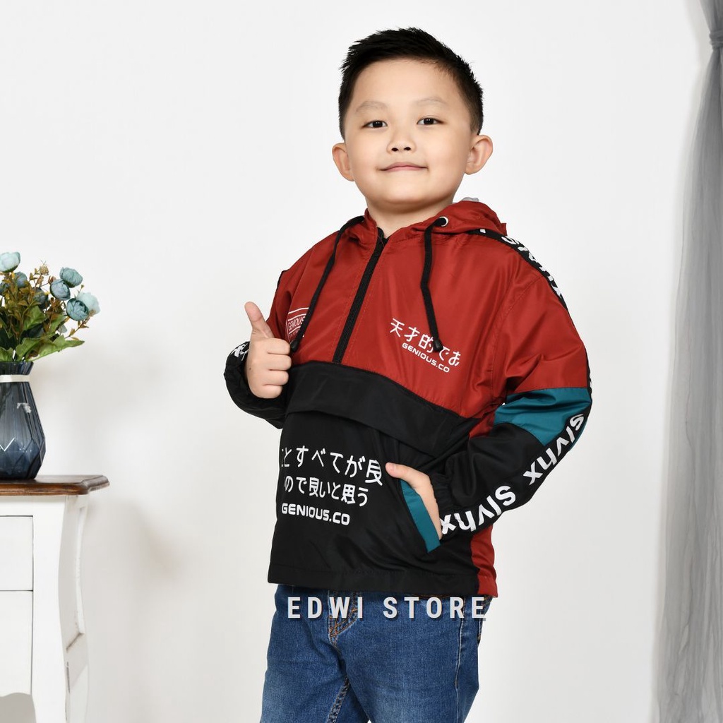 Jacket Anak Laki-laki -Jakket Anak Kantong Depan 1-12 tahun